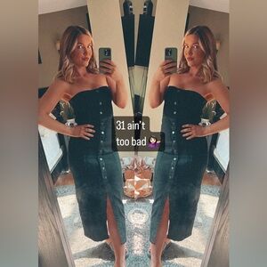 Zara Charcoal Denim Dress